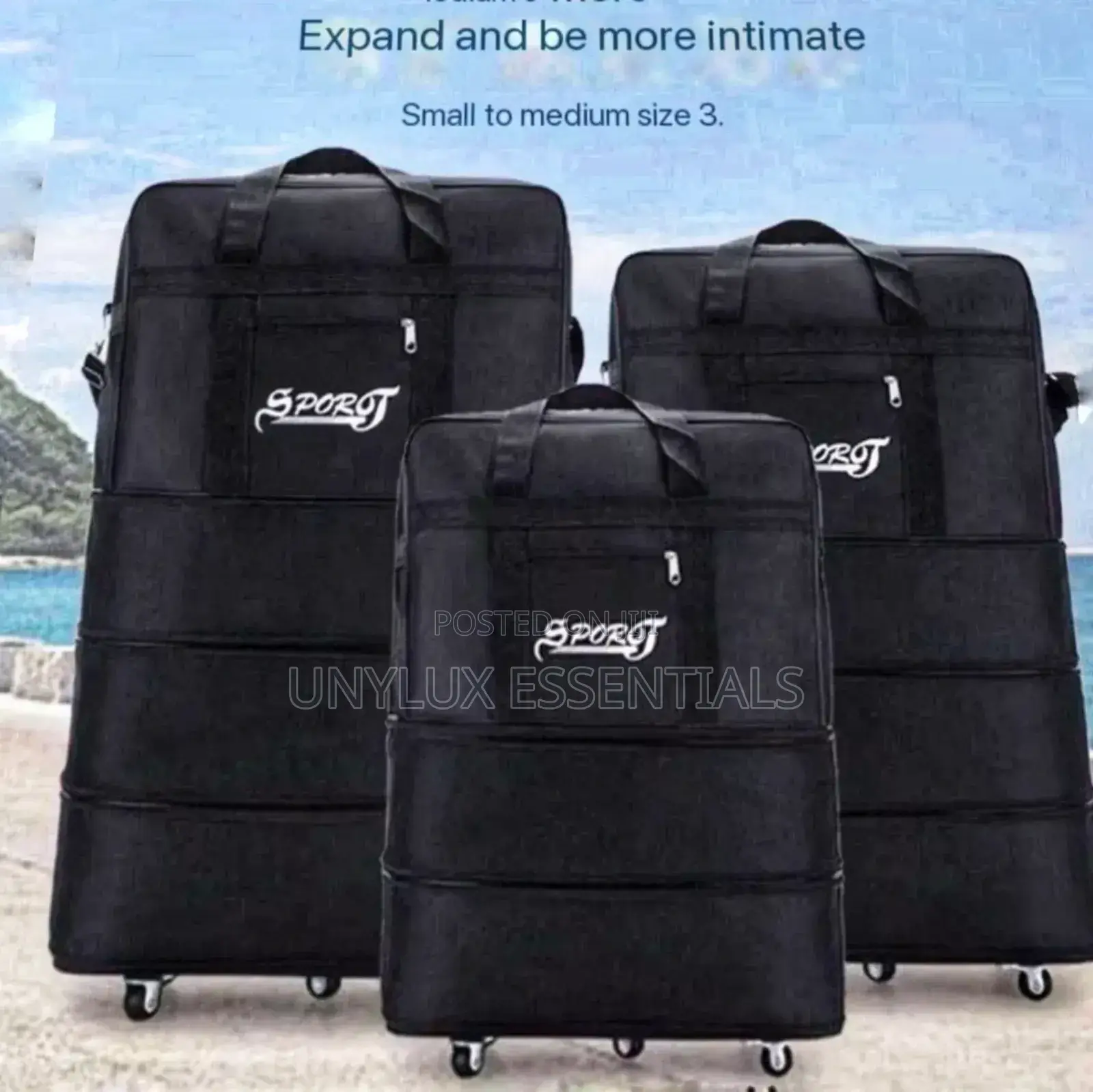 Expandable Foldable Rolling Travel Luggage