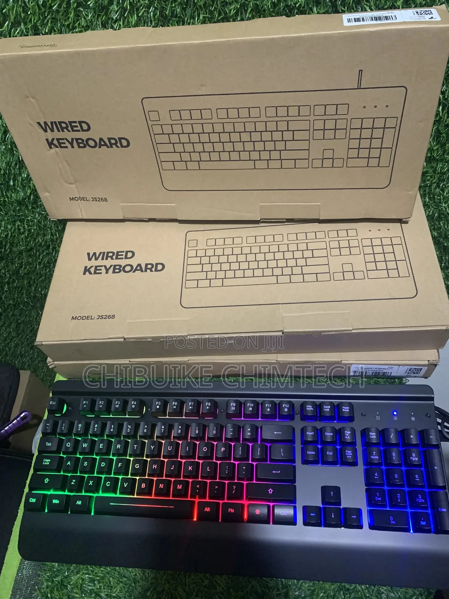 Wired RGB Keyboard (Model: Js268)Gaming