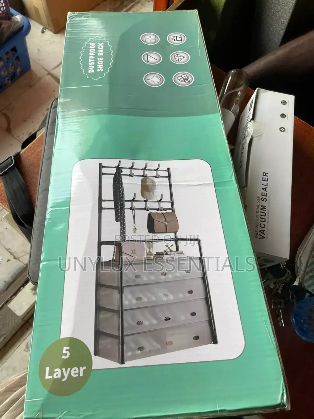 Dust Proof Multi-Purpose Hat and Shoe Rack