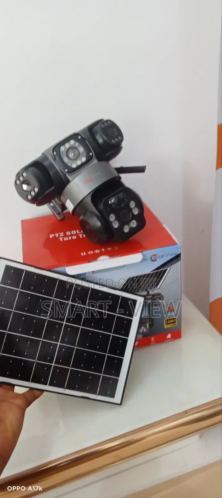 Triple Lens 4g Sim Enabled Solar CCTV Camera