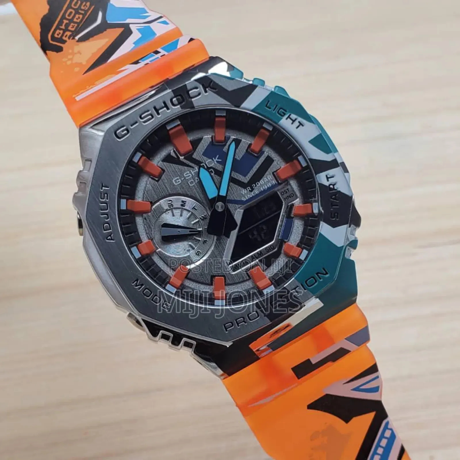 G-shock Patterned Orange Strap