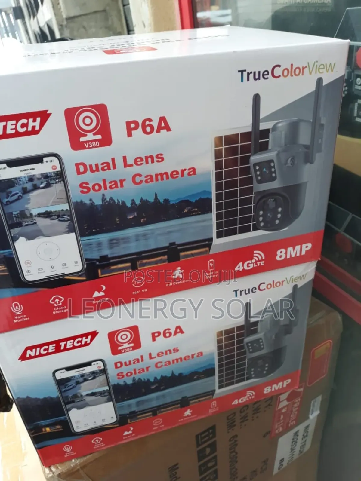 Dual Lens Solar Camera V380 (Sim Enable)