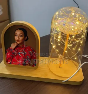 Wooden Frame With Light