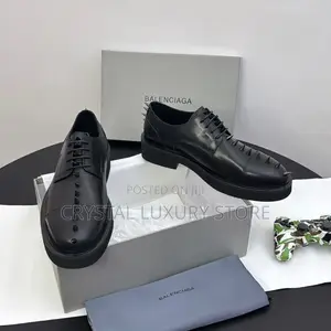 Balenciaga Quality Luxury Men Genuine Leather Shoe