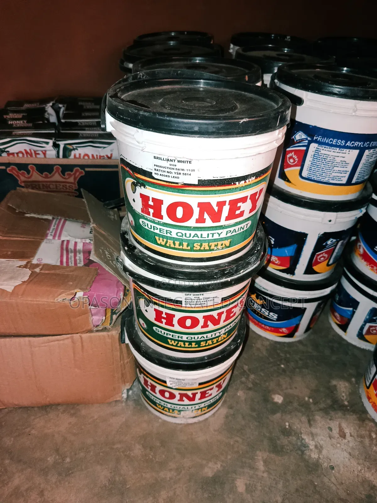 4 Liters Honey Satin Paint
