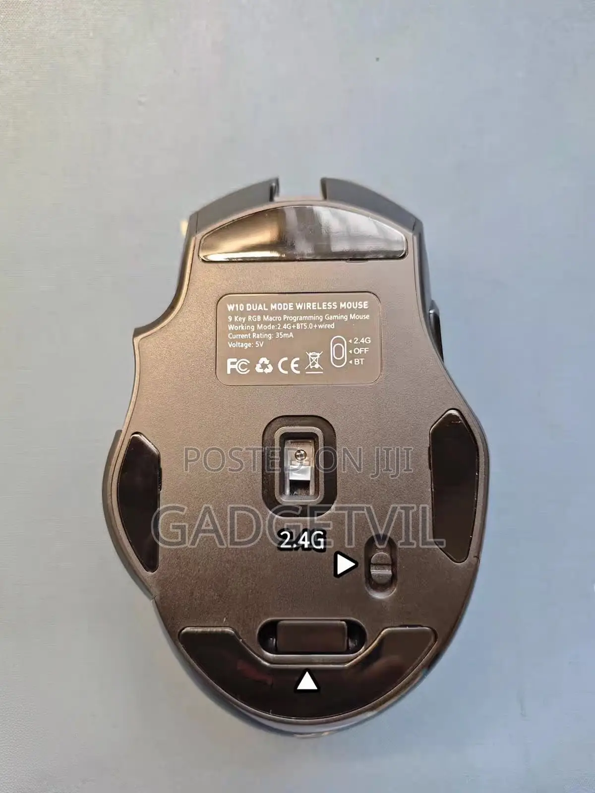 12800dpi 3-mode 9-button Macro Definition Ergonomic Wireless Mouse