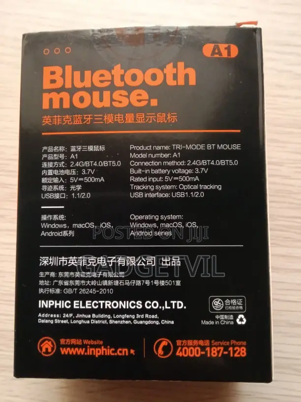 Wireless Bluetooth 3-mode Mute Business Office Gaming Mouse 2400dpi