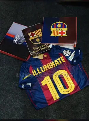 Barcelona Jersey Open Box Kits (Perfect Gift Idea for Sport Lovers)