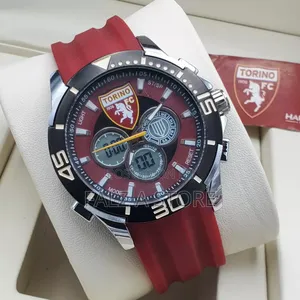 Torino Rubber Wristwatch (Analog and Digital Display)