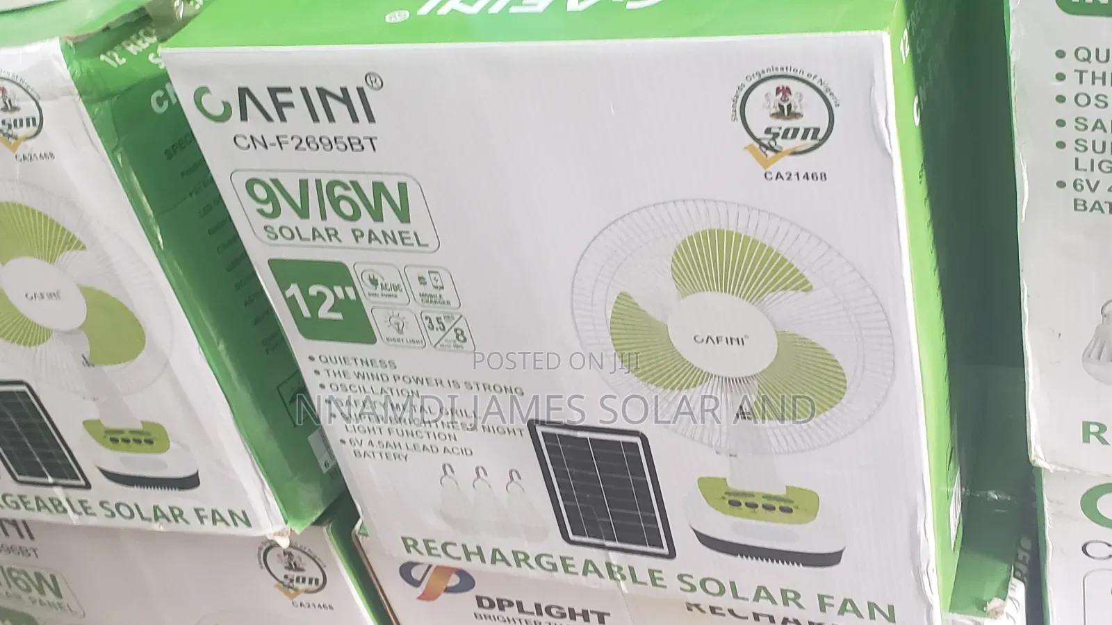 Solar Table Fan