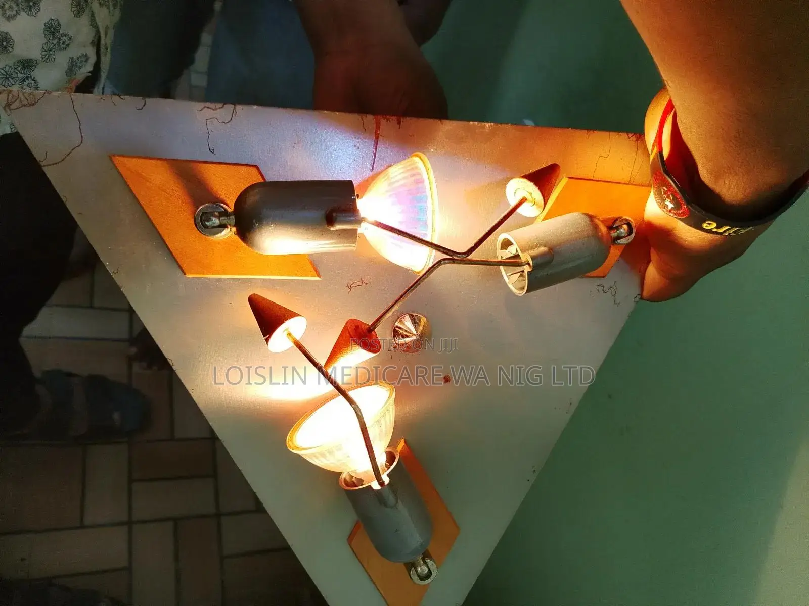 Triangular Wall Mounted Chandelier