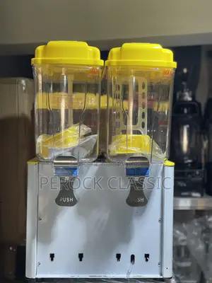 2-Tank Commercial Juice Dispenser With Cooling System