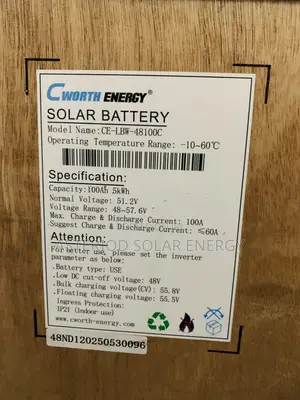 5kwh 48v Cworth Lithium Ion Battery
