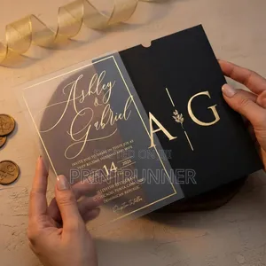 Quality Acrylic Wedding Invitation Card