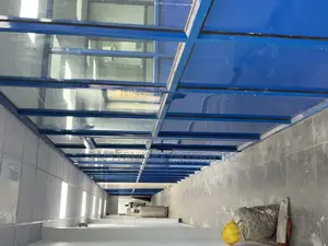 Office Partition With 8mm Plain Glass and Aluco Board Tower Profile
