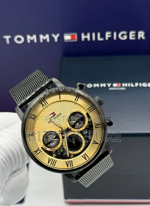 Original Tommy Hilfiger Black Chain Watch Available in Store