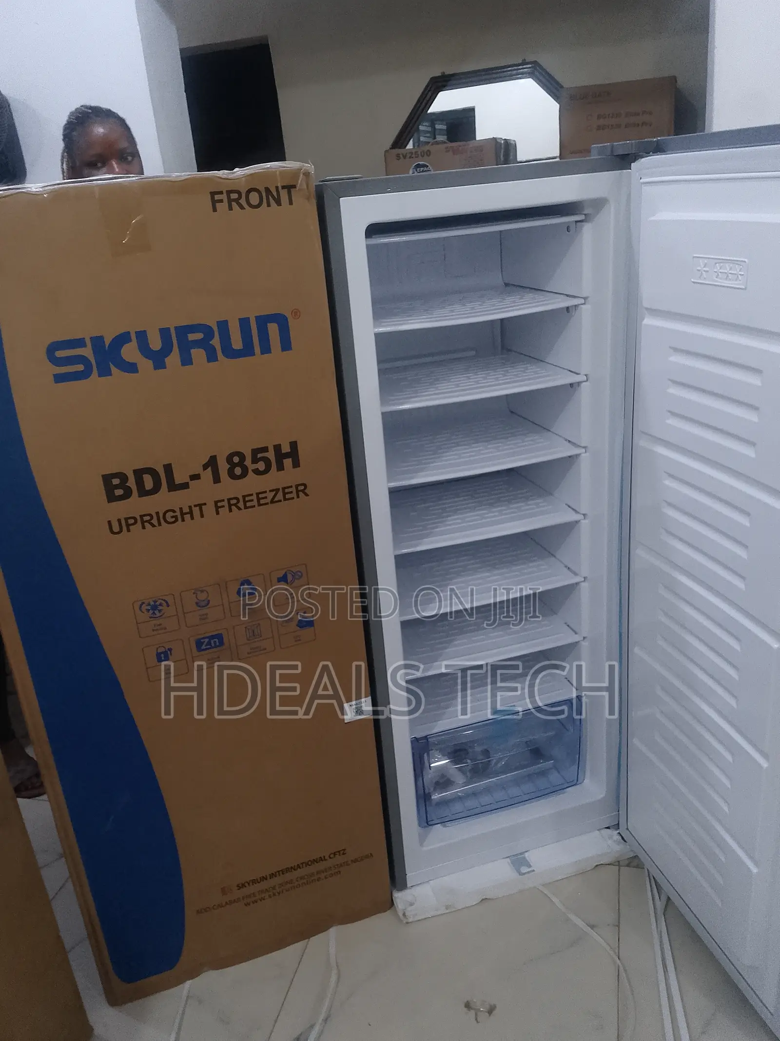 Skyrun 185l Upper Freezer Refrigerator – Energy Efficient Cooling