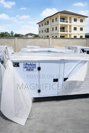 Original 30 Kva Perkins Soundproof Generator 100% Copper Coil