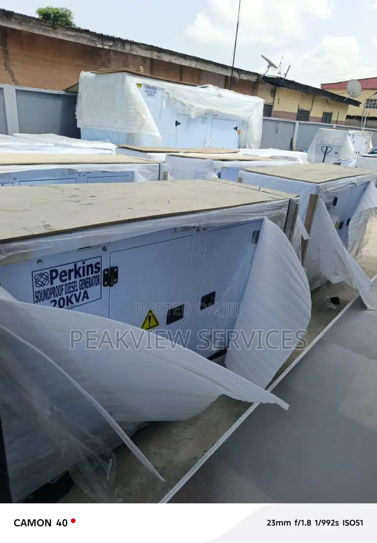 Perkins Engine 20kva Enclosed Generator + 2 Years Cover