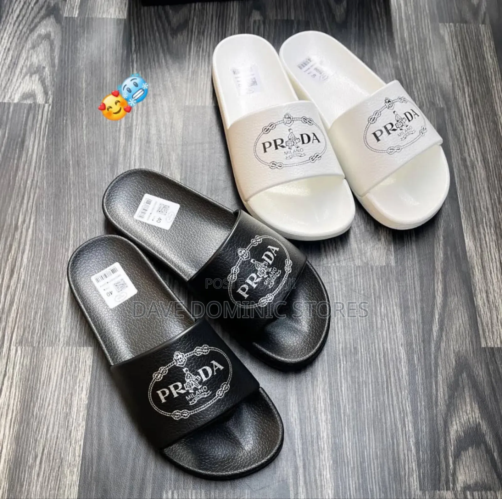 Luxury Prada Milano Leather Slides