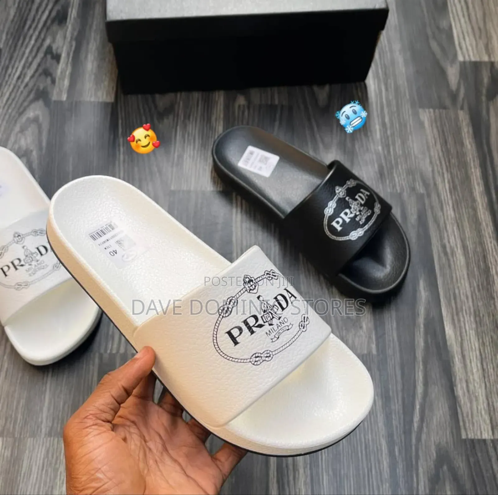 Luxury Prada Milano Leather Slides
