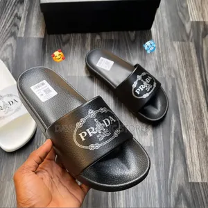 Luxury Prada Milano Leather Slides