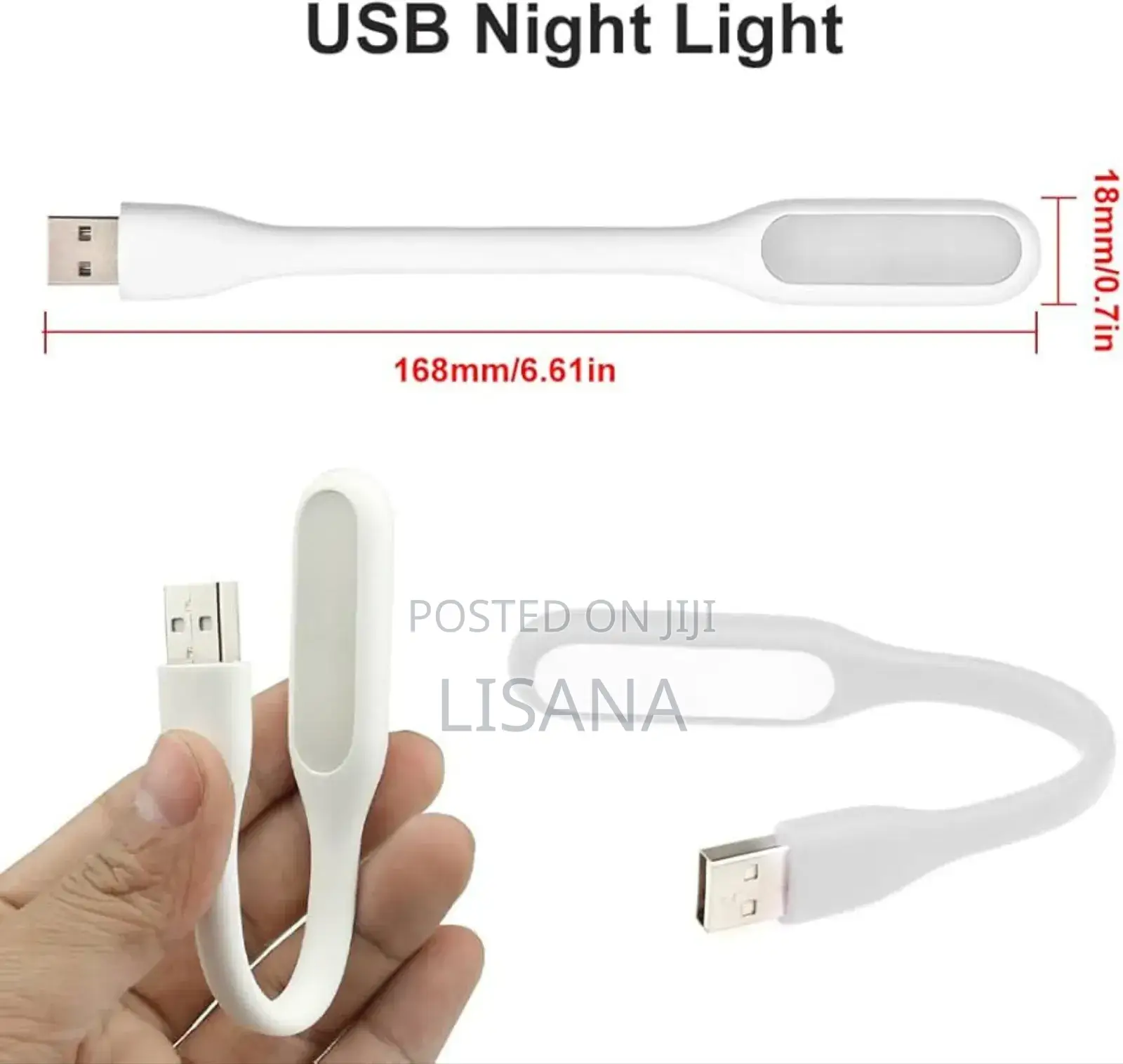 Portable Usb Keyboard Light for Computer – White