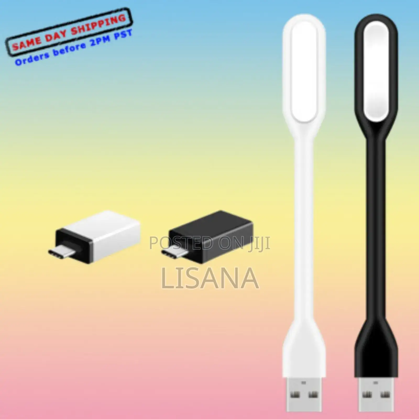 Portable Usb Keyboard Light for Computer – White