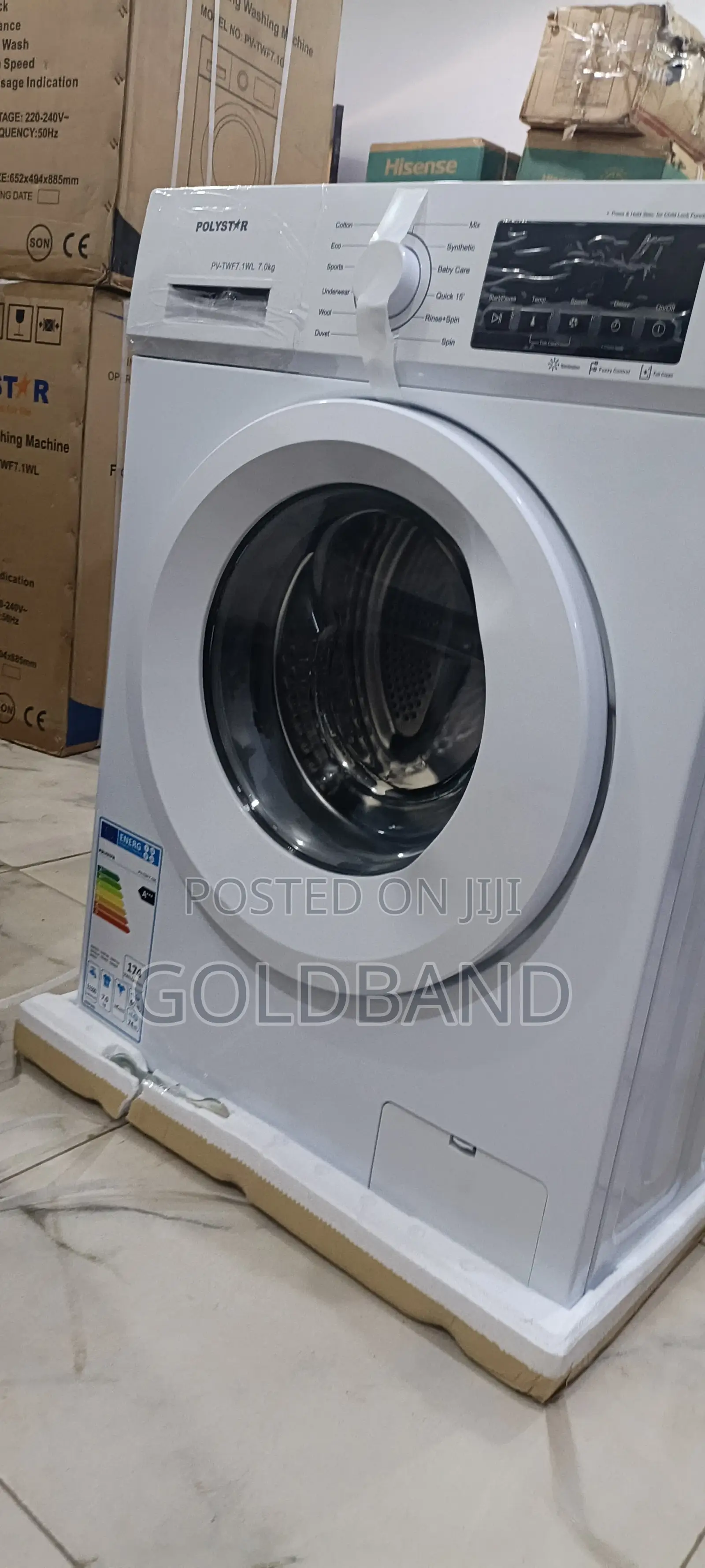 Polystar Pv-Twf7.1wl Fully Automatic 6kg Front Load Washer