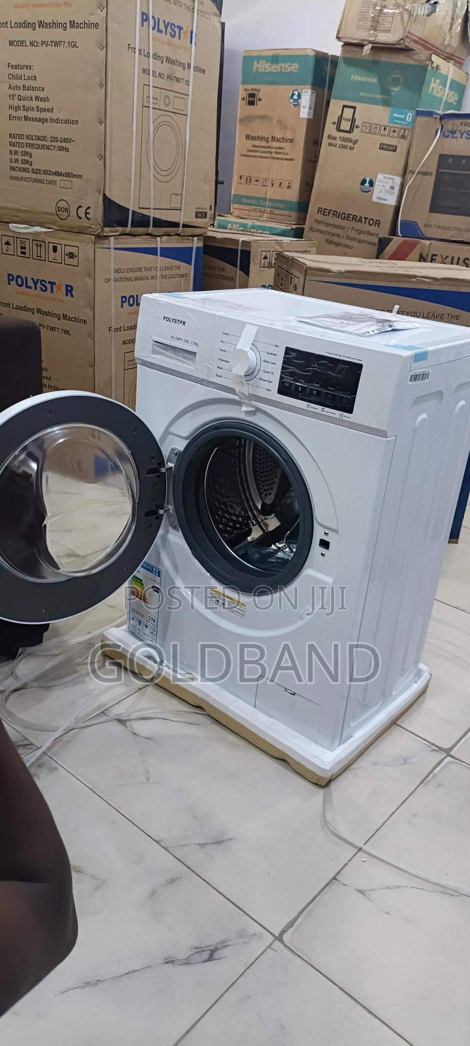 Polystar Pv-Twf7.1wl 6kg Front Load Washing Machine – Automatic