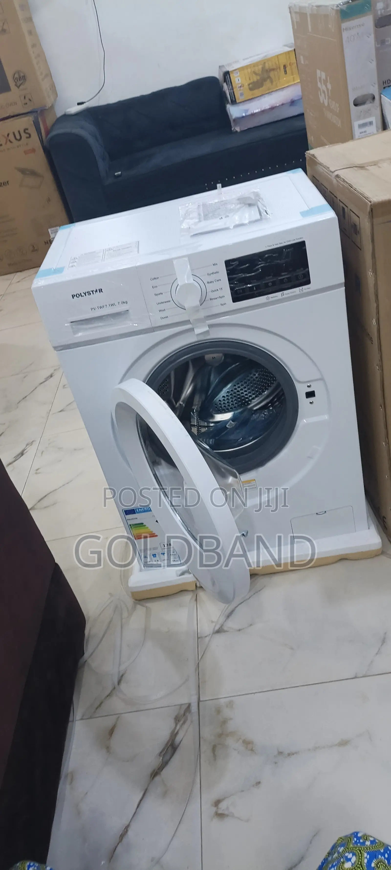 Polystar Pv-Twf7.1wl 6kg Front Load Automatic Washer Machine