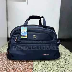 Large Navy Blue Travel Duffel Bag