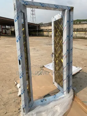 5ft Swing Gold Glass Door