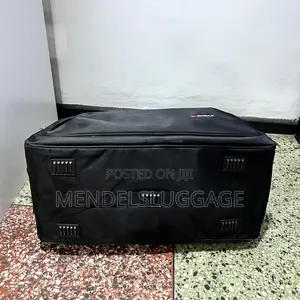 Black Spacious Fabric Travel Duffel Bag