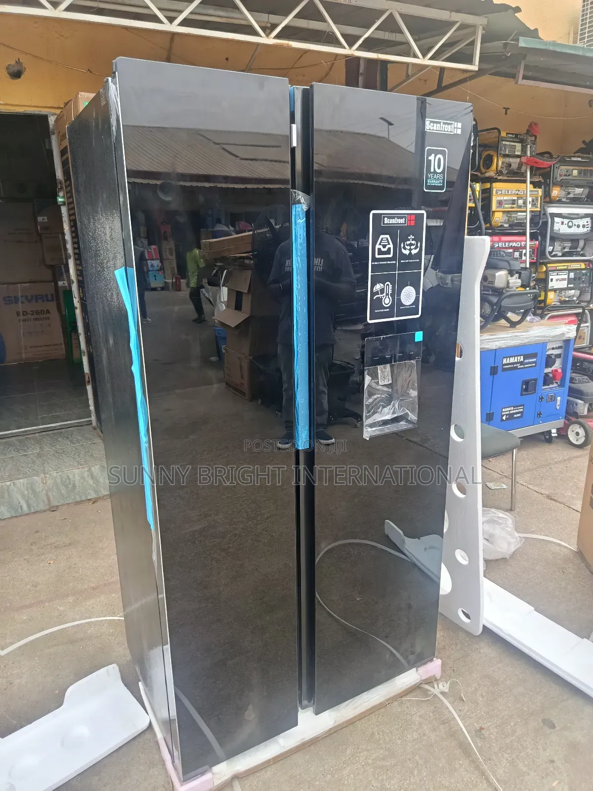 Scanfrost Side by Side Inverter Fridge 500l