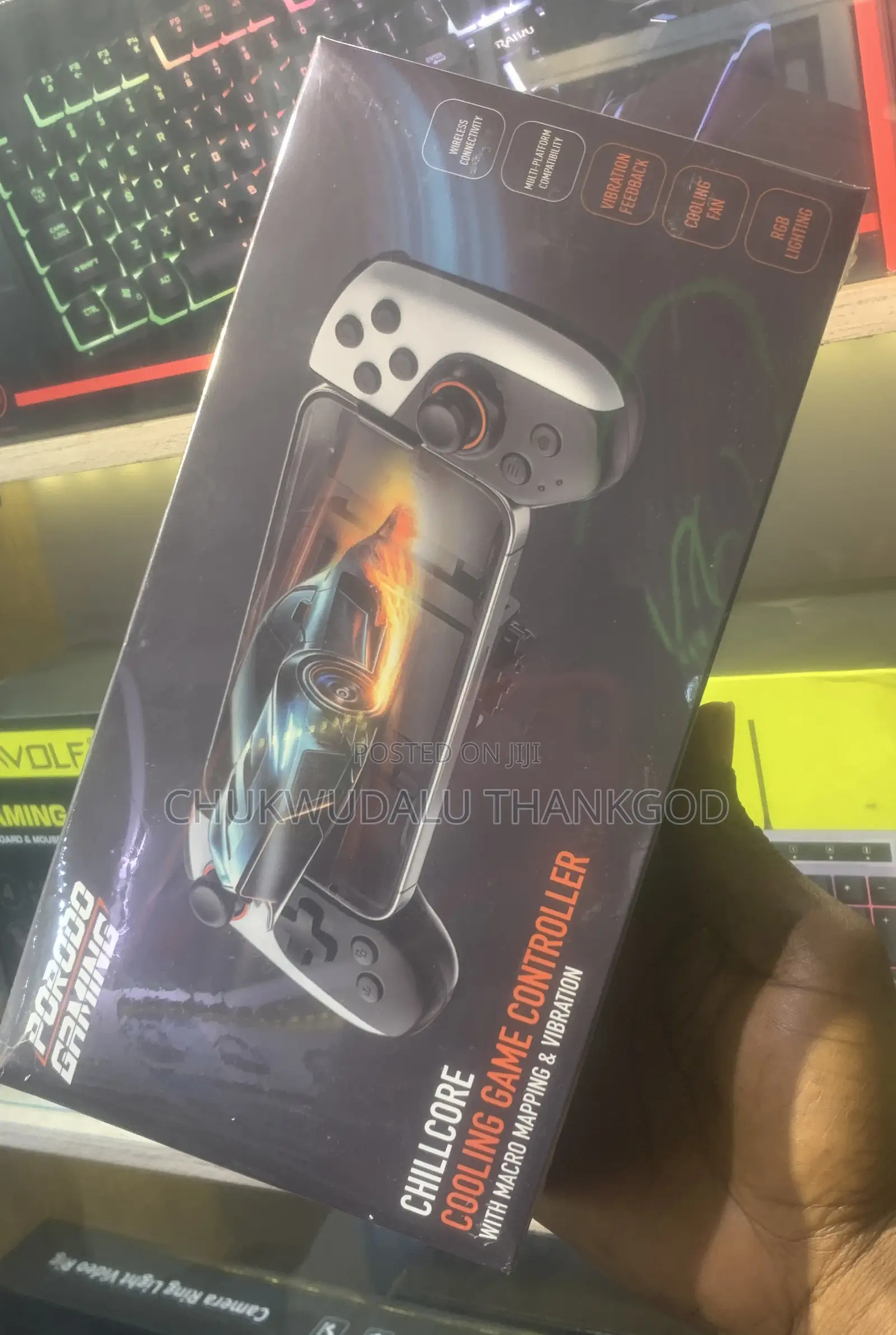 Chillcore Cooling Game Controller With Macro Mapping Vibrtion