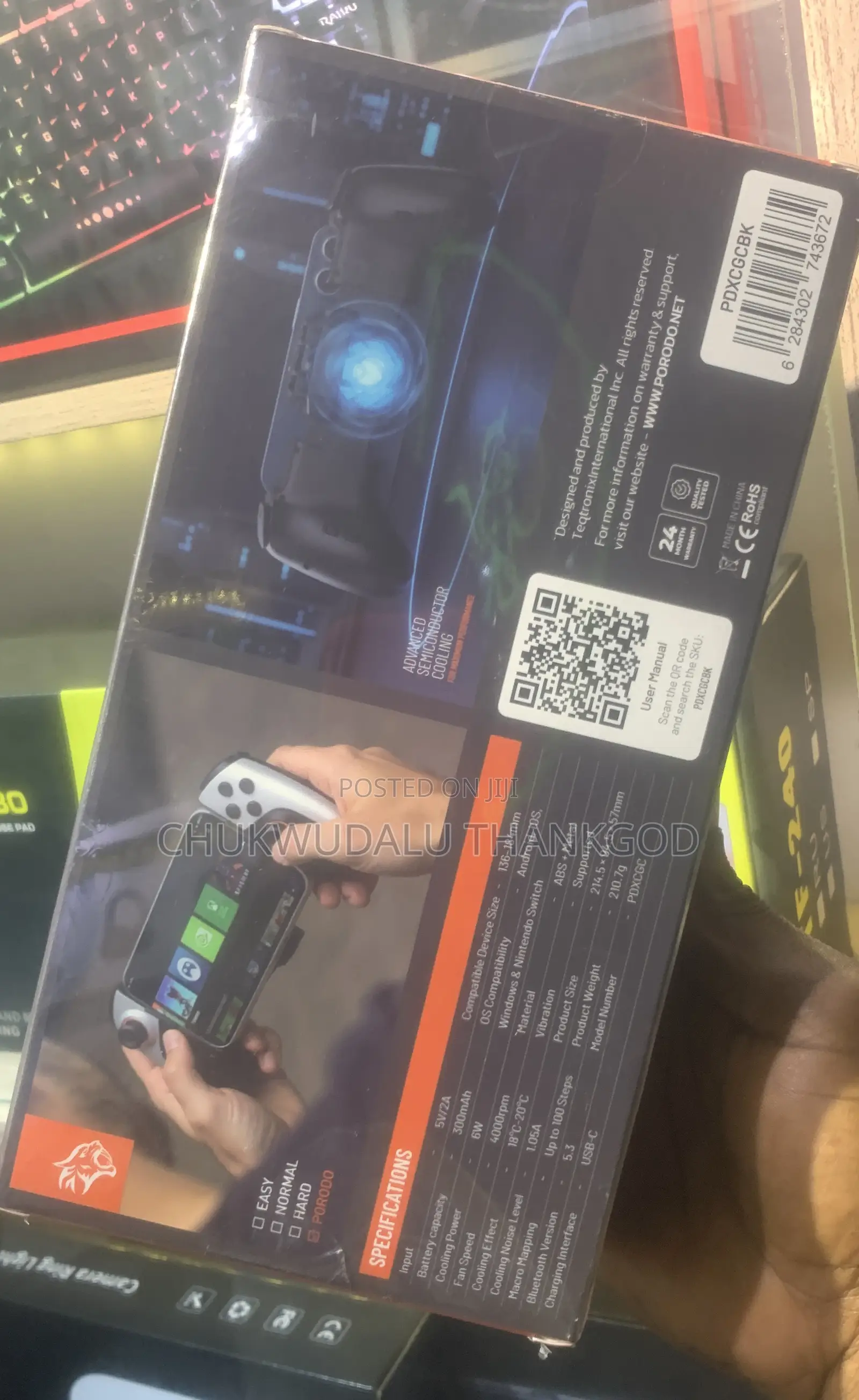 Chillcore Cooling Game Controller With Macro Mapping Vibrtion