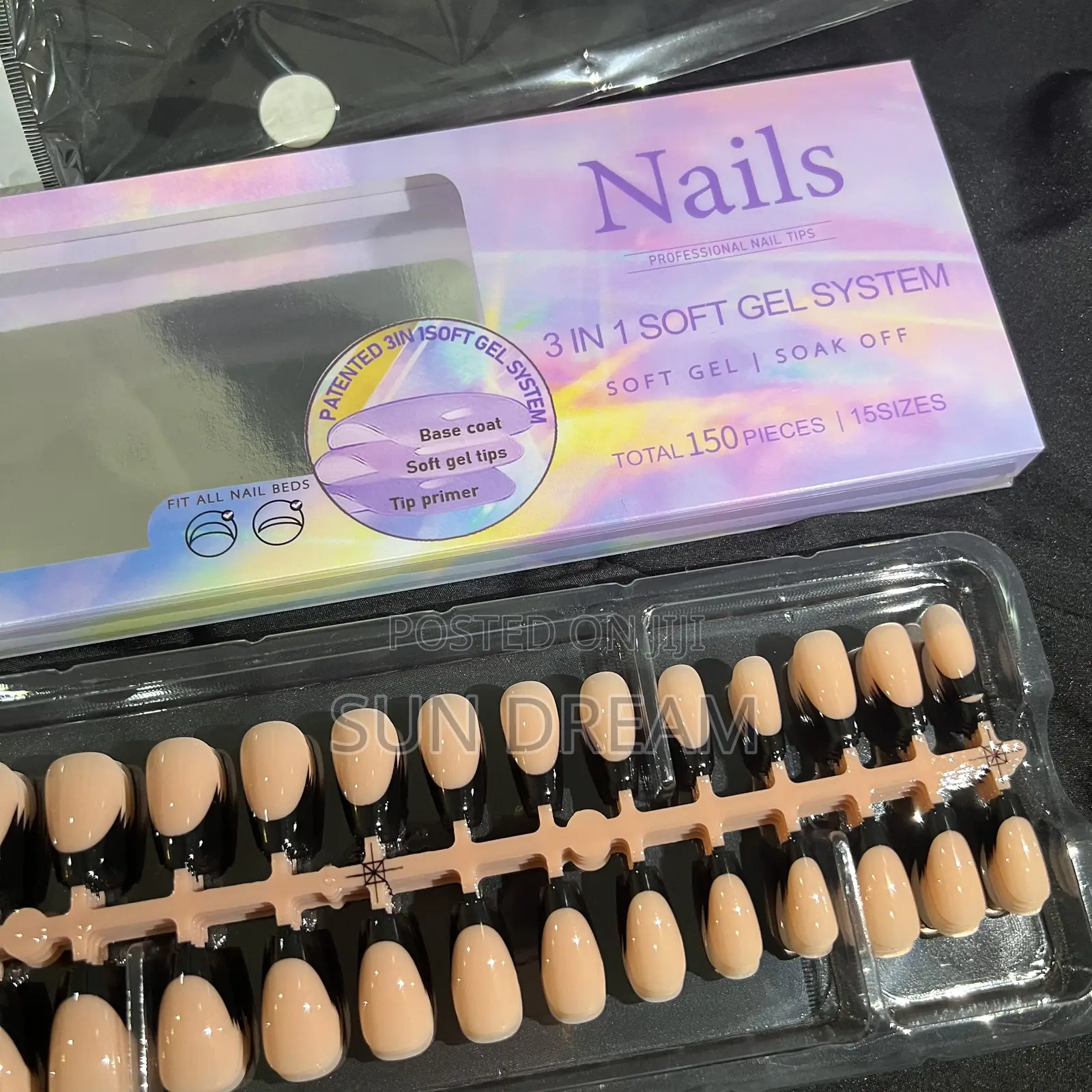 150 Pieces French Tip Nails Press on Nails