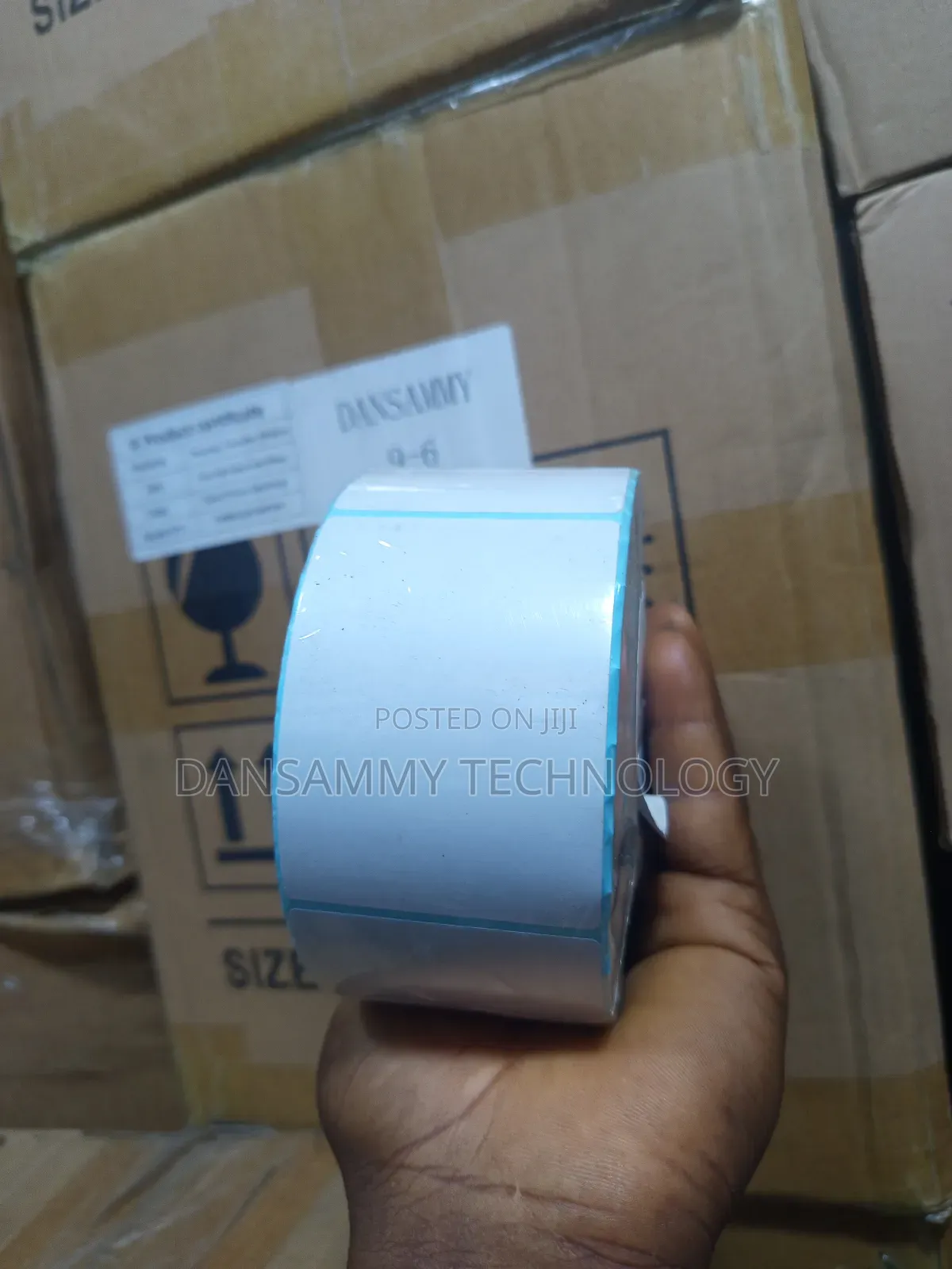 55*75mm Direct Thermal Barcode Label Sticker