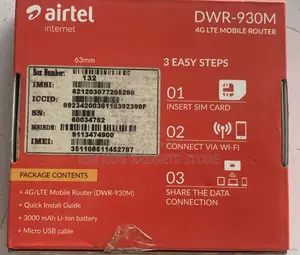 Airtel 4g Lte Mobile Router (Dwr 930m)