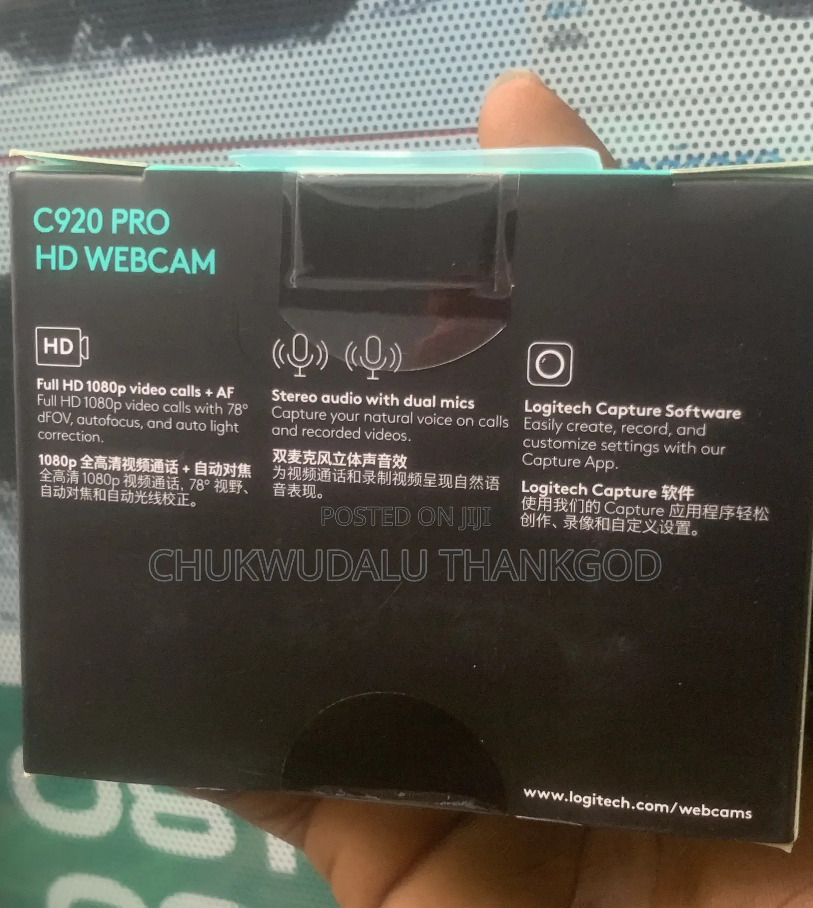 Original Logitech C920 Pro Hd Webcam Full Hd 1080p Video Calls 1080p