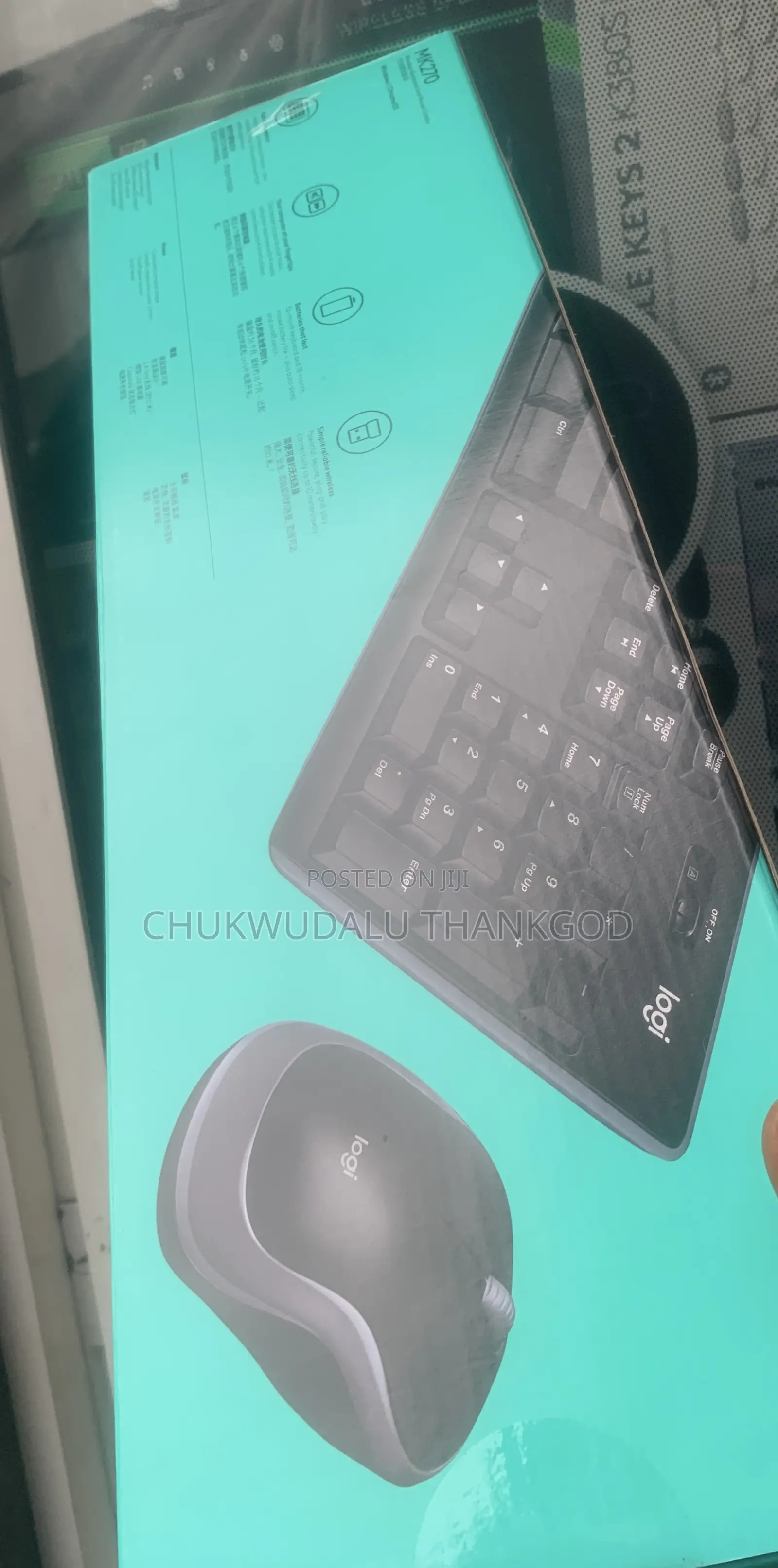 Original Grade 1 Logitech Mk270 Full-size Wireless Combo