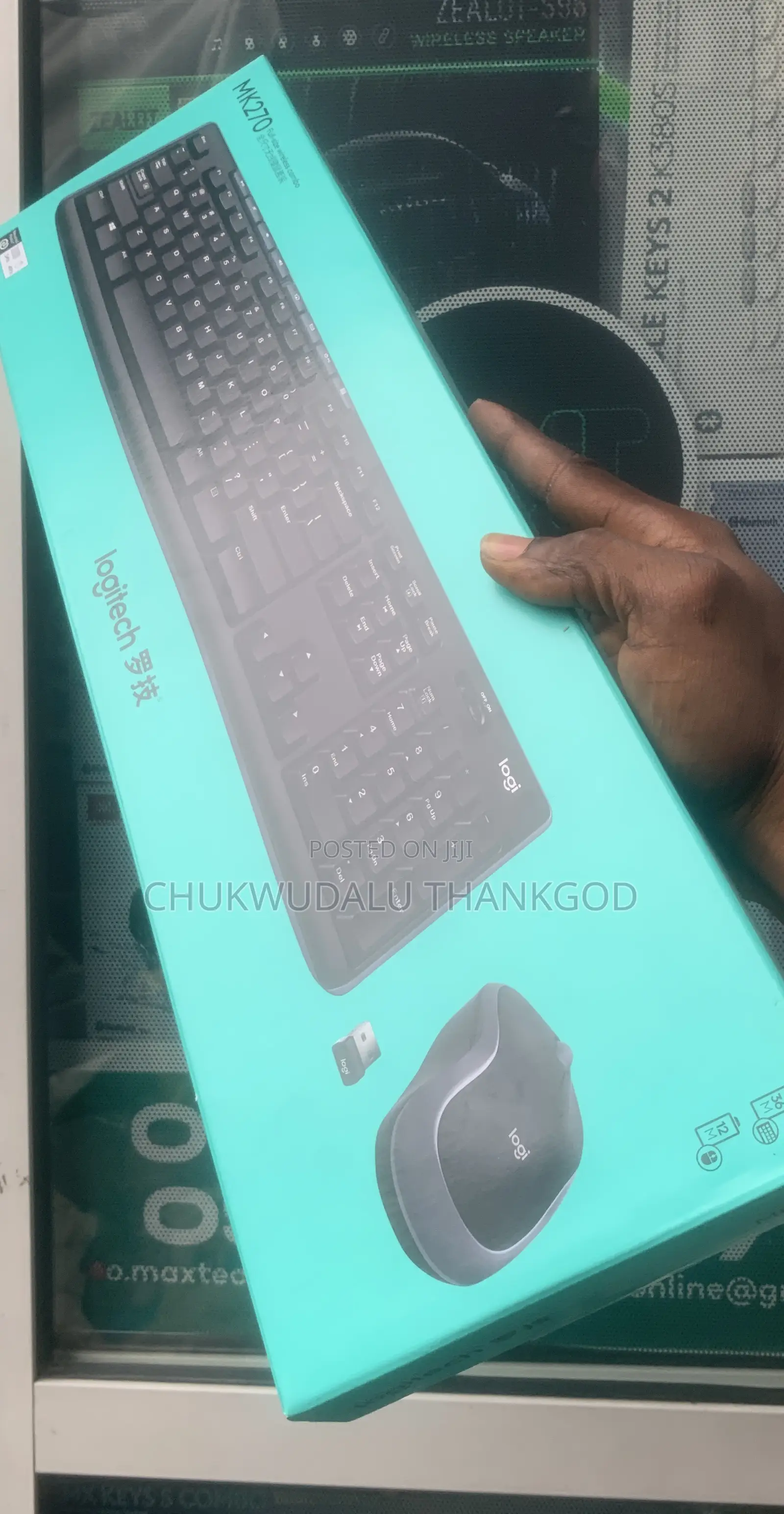 Original Grade 1 Logitech Mk270 Full-size Wireless Combo