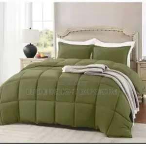 Army Green With White Mixed Duvet Set