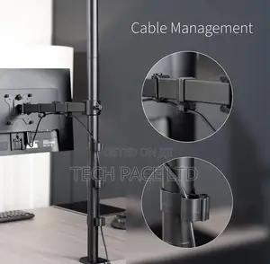 Vivo Single Monitor Mount Adjustable Stand Fits One Screen Up To 32"