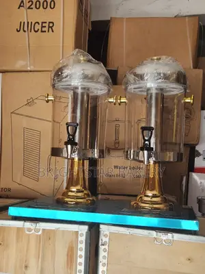 Manual Juice Dispenser Double Bowl