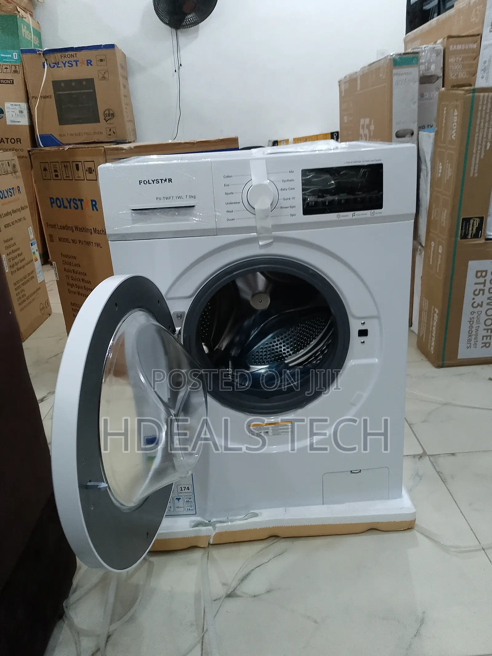 Polystar Pv-Twf7.1wl High-Performance Front Load Washing Machine
