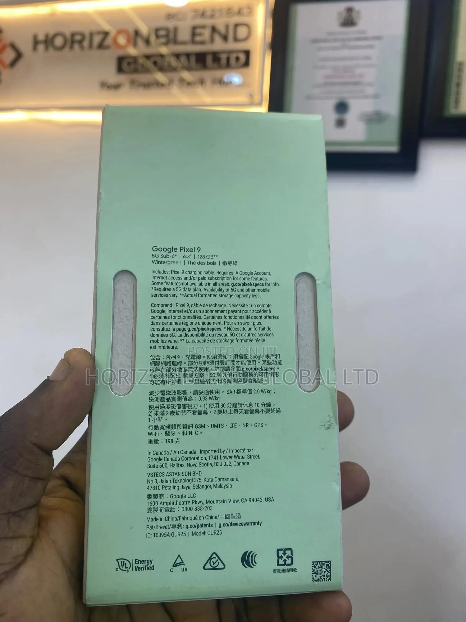 New Google Pixel 9 128 GB Green