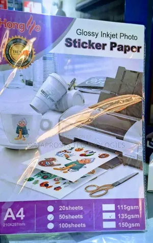A4 Glossy Photo Sticker