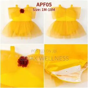 Adorable Baby Girl Romper Dress With Cute Shoulder Bow (1-12 Months)